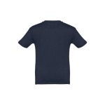 T-shirt personnalisé pour enfants pas cher en coton 150 g/m² THC Quito couleur bleu marine deuxième vue