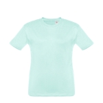 T-shirt personnalisé pour enfants pas cher en coton 150 g/m² THC Quito couleur vert menthe