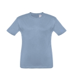 T-shirt personnalisé pour enfants pas cher en coton 150 g/m² THC Quito couleur bleu ciel