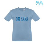 T-shirt personnalisé pour enfants pas cher en coton 150 g/m² THC Quito avec zone d'impression