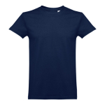 T-shirts avec logo unisexes en coton cardé 190 g/m² THC Ankara couleur bleu
