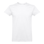 T-shirts avec logo unisexes en coton cardé 190 g/m² THC Ankara couleur blanc