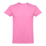 T-shirts avec logo unisexes en coton cardé 190 g/m² THC Ankara couleur rose