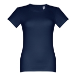 T-shirt cintré sérigraphié pour femmes en coton 190 g/m² THC Ankara couleur bleu