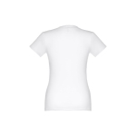 T-shirt cintré sérigraphié pour femmes en coton 190 g/m² THC Ankara couleur blanc deuxième vue