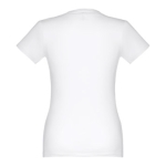T-shirt cintré sérigraphié pour femmes en coton 190 g/m² THC Ankara couleur blanc