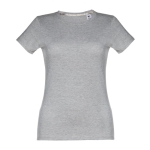 T-shirt cintré sérigraphié pour femmes en coton 190 g/m² THC Ankara couleur gris