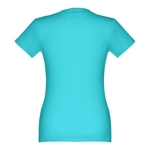 T-shirt cintré sérigraphié pour femmes en coton 190 g/m² THC Ankara couleur turquoise