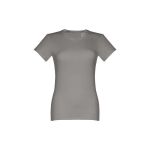 T-shirt cintré sérigraphié pour femmes en coton 190 g/m² THC Ankara couleur gris foncé première vue