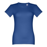 T-shirt cintré sérigraphié pour femmes en coton 190 g/m² THC Ankara couleur bleu roi