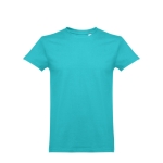 T-shirt promotionnel pour enfants en coton 190 g/m² THC Ankara Kids WH couleur turquoise
