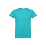 T-shirt promotionnel pour enfants en coton 190 g/m² THC Ankara Kids WH couleur turquoise première vue