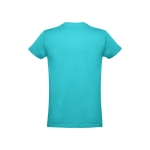 T-shirt promotionnel pour enfants en coton 190 g/m² THC Ankara Kids WH couleur turquoise deuxième vue
