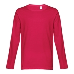 T-shirts unisexes à manches longues en coton 150 g/m² THC Bucharest couleur rouge