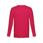 T-shirts unisexes à manches longues en coton 150 g/m² THC Bucharest couleur rouge deuxième vue