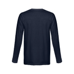 T-shirts unisexes à manches longues en coton 150 g/m² THC Bucharest couleur bleu marine deuxième vue