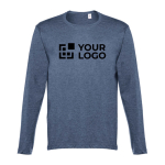 T-shirts unisexes à manches longues en coton 150 g/m² THC Bucharest avec zone d'impression