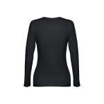 T-shirts publicitaires pour femmes en coton 150 g/m² THC Bucharest couleur noir deuxième vue