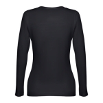 T-shirts publicitaires pour femmes en coton 150 g/m² THC Bucharest couleur noir