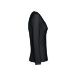 T-shirts publicitaires pour femmes en coton 150 g/m² THC Bucharest couleur noir troisième vue