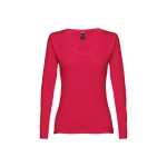 T-shirts publicitaires pour femmes en coton 150 g/m² THC Bucharest couleur rouge première vue
