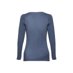 T-shirts publicitaires pour femmes en coton 150 g/m² THC Bucharest couleur bleu chiné deuxième vue