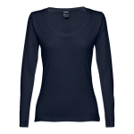 T-shirts publicitaires pour femmes en coton 150 g/m² THC Bucharest couleur bleu marine