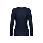 T-shirts publicitaires pour femmes en coton 150 g/m² THC Bucharest couleur bleu marine deuxième vue