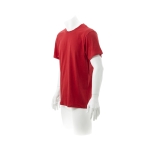 T-shirts publicitaires à manches courtes en coton 130 g/m² Keya couleur rouge troisième vue