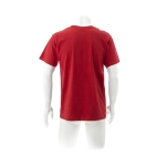 T-shirts publicitaires à manches courtes en coton 130 g/m² Keya couleur rouge quatrième vue