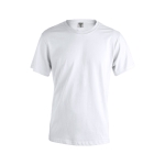 T-shirts publicitaires à manches courtes en coton 130 g/m² Keya couleur blanc première vue