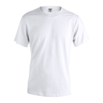 T-shirts publicitaires à manches courtes en coton 130 g/m² Keya couleur blanc première vue