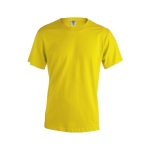 T-shirts publicitaires à manches courtes en coton 130 g/m² Keya couleur jaune première vue