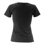 T-shirts avec logo pour femmes en coton 150 g/m² Keya couleur noir