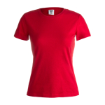 T-shirts avec logo pour femmes en coton 150 g/m² Keya couleur rouge première vue