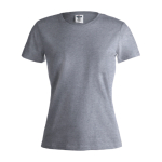 T-shirts avec logo pour femmes en coton 150 g/m² Keya couleur gris première vue