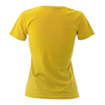 T-shirts avec logo pour femmes en coton 150 g/m² Keya couleur jaune