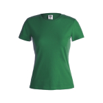 T-shirts avec logo pour femmes en coton 150 g/m² Keya couleur vert première vue