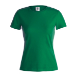 T-shirts avec logo pour femmes en coton 150 g/m² Keya couleur vert première vue