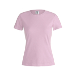 T-shirts avec logo pour femmes en coton 150 g/m² Keya couleur rose première vue