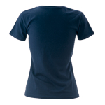 T-shirts avec logo pour femmes en coton 150 g/m² Keya couleur bleu marine
