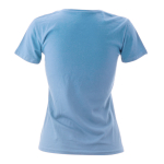 T-shirts avec logo pour femmes en coton 150 g/m² Keya couleur bleu ciel