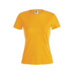 T-shirts avec logo pour femmes en coton 150 g/m² Keya couleur doré première vue
