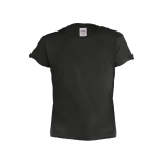 T-shirt pour enfants très économique en coton 135 g/m² couleur noir première vue