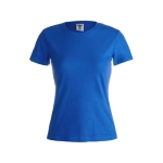 T-shirts de merchandising pour femmes 100% coton 180 g/m² Keya couleur bleu première vue