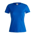 T-shirts de merchandising pour femmes 100% coton 180 g/m² Keya couleur bleu première vue