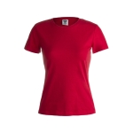 T-shirts de merchandising pour femmes 100% coton 180 g/m² Keya couleur rouge première vue