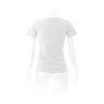 T-shirts de merchandising pour femmes 100% coton 180 g/m² Keya couleur blanc quatrième vue