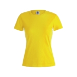 T-shirts de merchandising pour femmes 100% coton 180 g/m² Keya couleur jaune première vue