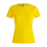 T-shirts de merchandising pour femmes 100% coton 180 g/m² Keya couleur jaune première vue
